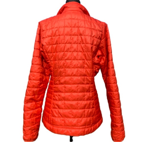 Patagonia Nano Puff Jacket orange with teal lining - Picture 2 of 8